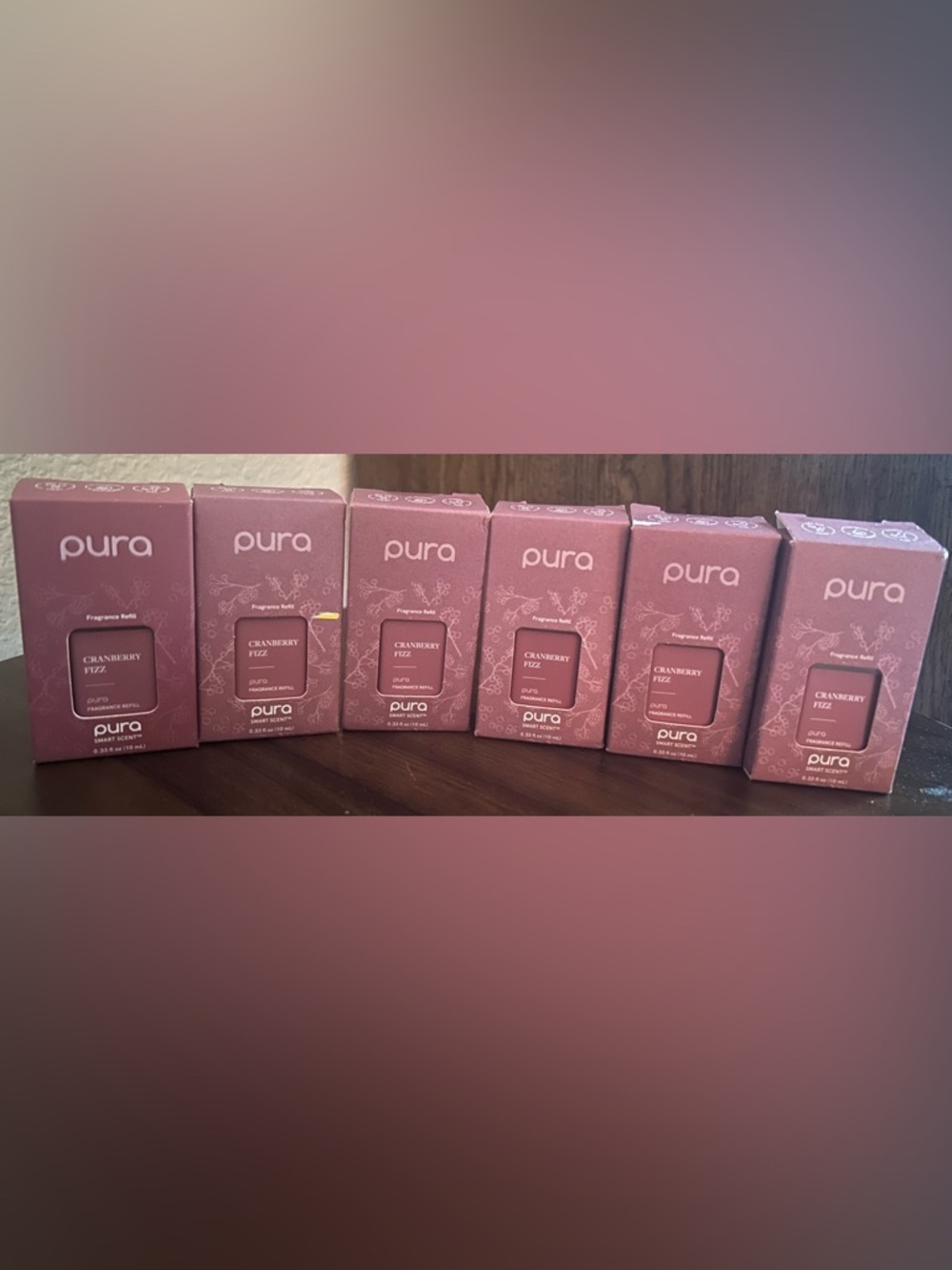 Pura Cranberry Fizz Home Fragrance Refill - Pink